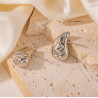 Pendientes Gota Plata