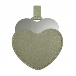 Espejo Corazón Verde