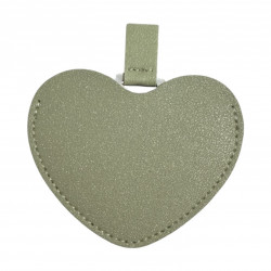 Espejo Corazón Verde