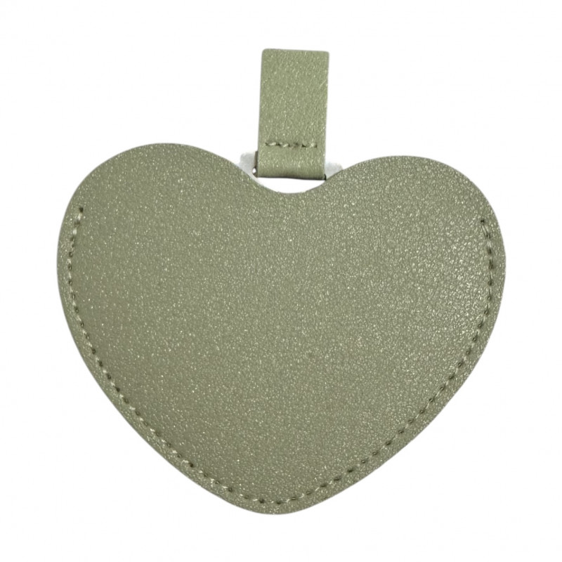 Espejo Corazón Verde