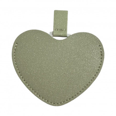 Espejo Corazón Verde