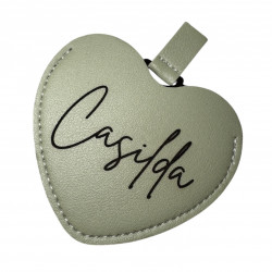 Espejo Corazón Verde