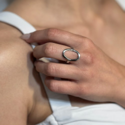 Anillo Círculo Plata