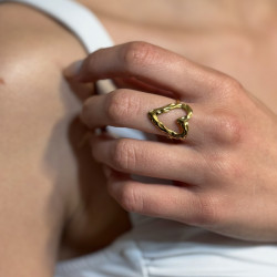 Anillo Corazón Oro