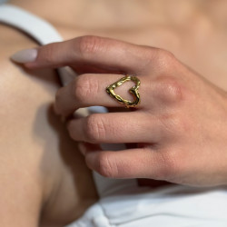 Anillo Corazón Oro