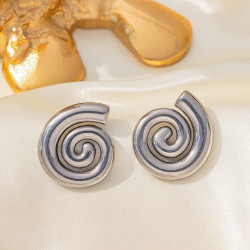 Pendientes Espiral Plata