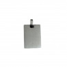Rectángulo Plata 15x22mm