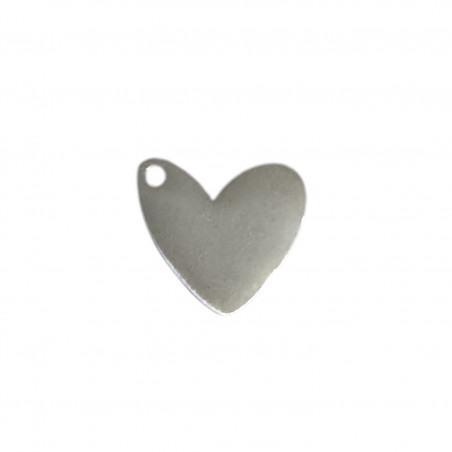 Corazón Plata 13x15mm