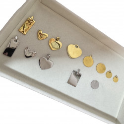 Corazón Oro 13x15mm